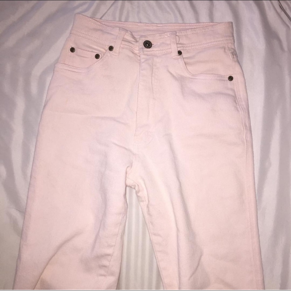 Vintage baby pink high waisted pants